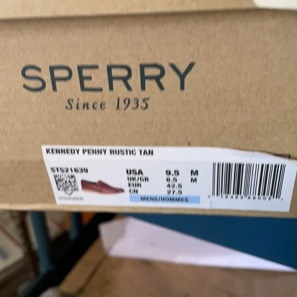 Sperry Brown Leather Penny Loafers